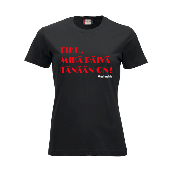 Minnskis Mikä päivä Naisten T-paita Thumbnail